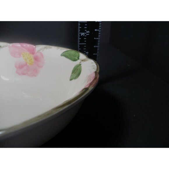 Vintage Franciscan Desert Rose Divided Ceramic Floral Serving Dish With Pink Flo - Picture 9 of 16